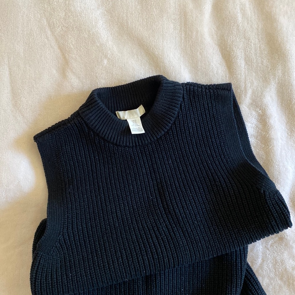 H&M Knit Black Sweater Vest Dress
